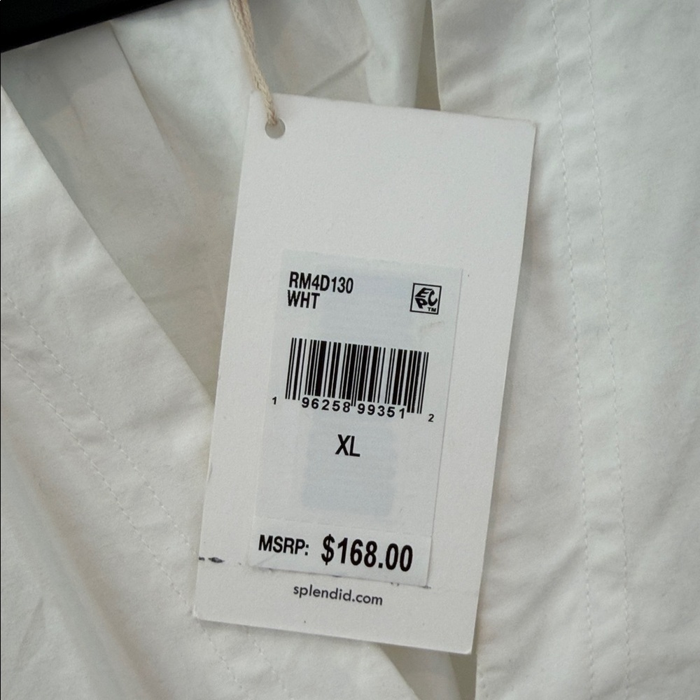Splendid White Cotton Mini Dress - Picture 2 of 9